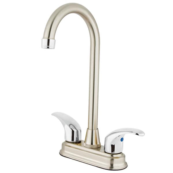 Legacy, 4" Centerset Bar Faucet, Brushed Nickel/Chrome